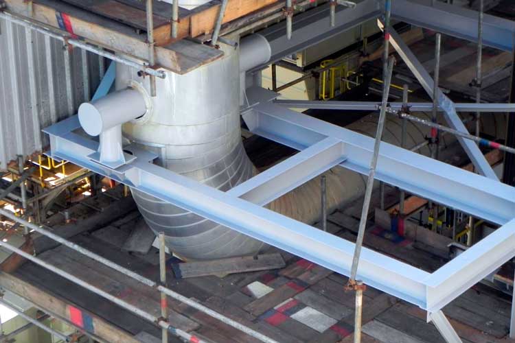 Troca de estrutura metálica